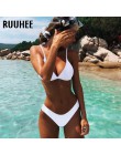 RUUHEE brazylijski strój kąpielowy Bikini kobiety strój kąpielowy 2019 zestaw mikro Bikini Push Up kostium kąpielowy Bikini Mail