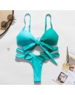 Brazylijska kobieta strój kąpielowy seksowne bikini push up 2020 mujer nowy bandaż neonowe stroje kąpielowe damskie kostium kąpi