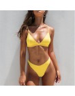 Sexy trójkątne Bikini Set nowe kobiety stałe strój kąpielowy stroje kąpielowe lato plaża nosić kobiet niskiej talii czerwony str