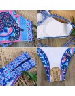 Melphieer na szyję Tank krótki top Bikini szydełka zestaw Bikini stroje kąpielowe kobiety kostium kąpielowy damski kostium kąpie