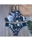 Melphieer na szyję Tank krótki top Bikini szydełka zestaw Bikini stroje kąpielowe kobiety kostium kąpielowy damski kostium kąpie