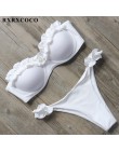 RXRXCOCO Bikini kobiety Sexy push up strój kąpielowy 2019 Bandeau Bikini brazylijski Bikini Set stroje kąpielowe strój kąpielowy