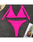 Neon Green wysokiej talii bikini 2019 dostosować pasek strój kąpielowy kobiety stringi stroje kąpielowe kobiet bikini dwuczęścio