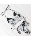 OMKAGI stroje kąpielowe kobiety Tie dye Bikini Set strój kąpielowy kostiumy kąpielowe Push Up pływanie stroje kąpielowe seksowna