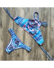 Melphieer na szyję Tank krótki top Bikini szydełka zestaw Bikini stroje kąpielowe kobiety kostium kąpielowy damski kostium kąpie