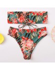 Melphieer na szyję Tank krótki top Bikini szydełka zestaw Bikini stroje kąpielowe kobiety kostium kąpielowy damski kostium kąpie