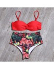 Melphieer na szyję Tank krótki top Bikini szydełka zestaw Bikini stroje kąpielowe kobiety kostium kąpielowy damski kostium kąpie