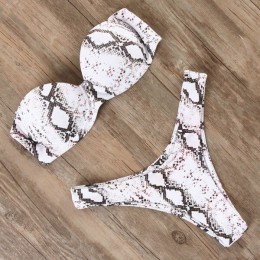 RXRXCOCO Bikini kobiety Sexy push up strój kąpielowy 2019 Bandeau Bikini brazylijski Bikini Set stroje kąpielowe strój kąpielowy