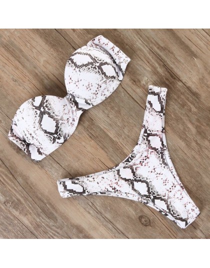 RXRXCOCO Bikini kobiety Sexy push up strój kąpielowy 2019 Bandeau Bikini brazylijski Bikini Set stroje kąpielowe strój kąpielowy
