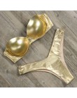 RXRXCOCO Bikini kobiety Sexy push up strój kąpielowy 2019 Bandeau Bikini brazylijski Bikini Set stroje kąpielowe strój kąpielowy