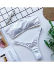 Mossha seksowne stringi różowe bikini Neon kostium kąpielowy damski strój kąpielowy jedno ramię Bikini set 2020 stroje kąpielowe