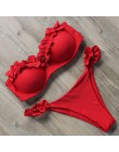 RXRXCOCO Bikini kobiety Sexy push up strój kąpielowy 2019 Bandeau Bikini brazylijski Bikini Set stroje kąpielowe strój kąpielowy
