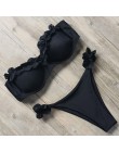 RXRXCOCO Bikini kobiety Sexy push up strój kąpielowy 2019 Bandeau Bikini brazylijski Bikini Set stroje kąpielowe strój kąpielowy
