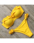 RXRXCOCO Bikini kobiety Sexy push up strój kąpielowy 2019 Bandeau Bikini brazylijski Bikini Set stroje kąpielowe strój kąpielowy