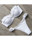 RXRXCOCO Bikini kobiety Sexy push up strój kąpielowy 2019 Bandeau Bikini brazylijski Bikini Set stroje kąpielowe strój kąpielowy