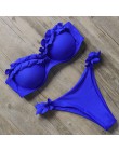 RXRXCOCO Bikini kobiety Sexy push up strój kąpielowy 2019 Bandeau Bikini brazylijski Bikini Set stroje kąpielowe strój kąpielowy