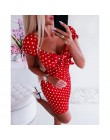 Kobiety Boho Polka Dot seksowna obcisła sukienka letnia sukienka letnia na święta kostiumy kąpielowe nowość