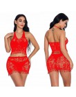Plus rozmiar seksowna bielizna erotyczna Babydoll bielizna damska czarna koronkowa koszula nocna duże rozmiary kostiumy bielizna