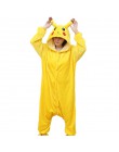 Kigurumi jednorożec piżama dorosłych zwierząt Pikachu Onesie kobiety mężczyźni para 2019 zimowa piżama garnitur Stitch piżamy fl