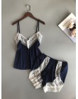 BZEL nowa piżama ustawia Sexy koronkowe piżamy dla kobiet V-neck Pijama Femme lato bielizna nocna satynowa bielizna nocna bieliz