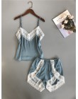 BZEL nowa piżama ustawia Sexy koronkowe piżamy dla kobiet V-neck Pijama Femme lato bielizna nocna satynowa bielizna nocna bieliz