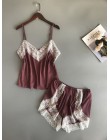 BZEL nowa piżama ustawia Sexy koronkowe piżamy dla kobiet V-neck Pijama Femme lato bielizna nocna satynowa bielizna nocna bieliz