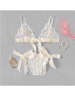 SHEIN koronkowy seksowny komplet bielizny gorące kobiety bielizna nocna V Neck bez rękawów koronkowy ścieg muszelkowy Bralette i