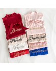 Chińskich kobiet Rayon haft panna młoda druhna Kimono szlafrok sukienka Sexy Mini sen nocna bielizna nocna szaty ślubne S0102