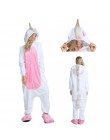 Piżamy damskie piżama dla kobiet jednorożec Kigurumi flanelowe Cute piżama w zwierzątka zestawy kobiety zima bielizna nocna unic