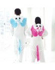 Kobiety Kigurumi jednorożec piżamy zestawy flanelowe śliczne piżama w zwierzątka zestawy kobiety zima unicornio Nightie piżamy b