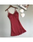 QWEEK Sexy kobiety piżamy 5 sztuk zestawy satynowa bielizna nocna Pijama jedwabna odzież domowa haft Sleep Lounge piżama z klatk