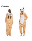 Piżamy damskie piżama dla kobiet jednorożec Kigurumi flanelowe Cute piżama w zwierzątka zestawy kobiety zima bielizna nocna unic