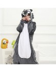 Totoro kigurumi kombinezon dla dorosłych zwierząt jednorożec komplet piżamy ciepły miękki ścieg piżamy Onepiece kombinezon zimow