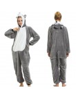 Nowe zimowe kobiety mężczyźni Unisex dorosłych Cute Cartoon Onesie piżama w zwierzątka unicornio haftowany jednorożec Kigurumi f