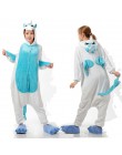 Nowe zimowe kobiety mężczyźni Unisex dorosłych Cute Cartoon Onesie piżama w zwierzątka unicornio haftowany jednorożec Kigurumi f