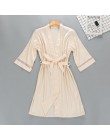 Sexy kobiety Rayon Kimono szlafrok biała panna młoda druhna suknia ślubna zestaw koronki wykończenia bielizna nocna Casual ubran