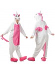 Nowe zimowe kobiety mężczyźni Unisex dorosłych Cute Cartoon Onesie piżama w zwierzątka unicornio haftowany jednorożec Kigurumi f
