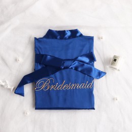 Chińskich kobiet Rayon haft panna młoda druhna Kimono szlafrok sukienka Sexy Mini sen nocna bielizna nocna szaty ślubne S0102
