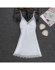 Sexy kobiety Rayon Kimono szlafrok biała panna młoda druhna suknia ślubna zestaw koronki wykończenia bielizna nocna Casual ubran