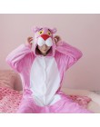Jednorożec Kigurumi piżama Stitch dorosłych zwierząt Onesie kobiety mężczyźni para 2019 zimowa piżama garnitur kot piżamy flanel