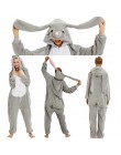 Nowe zimowe kobiety mężczyźni Unisex dorosłych Cute Cartoon Onesie piżama w zwierzątka unicornio haftowany jednorożec Kigurumi f