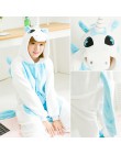 Flanelowe kingurumi dorosłych zwierząt pijama jednorożec piżamy kobiety Cosplay Kigurumi piżama Totoro Stitch Onsie Homewear bie
