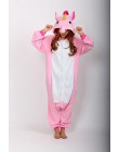 Nowe zimowe kobiety mężczyźni Unisex dorosłych Cute Cartoon Onesie piżama w zwierzątka unicornio haftowany jednorożec Kigurumi f