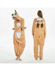 Nowe zimowe kobiety mężczyźni Unisex dorosłych Cute Cartoon Onesie piżama w zwierzątka unicornio haftowany jednorożec Kigurumi f