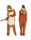 Flanelowe kingurumi dorosłych zwierząt pijama jednorożec piżamy kobiety Cosplay Kigurumi piżama Totoro Stitch Onsie Homewear bie