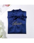 Chińskich kobiet Rayon haft panna młoda druhna Kimono szlafrok sukienka Sexy Mini sen nocna bielizna nocna szaty ślubne S0102