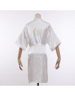 Chińskich kobiet Rayon haft panna młoda druhna Kimono szlafrok sukienka Sexy Mini sen nocna bielizna nocna szaty ślubne S0102