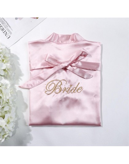 Panna młoda druhna ślub krótki szlafrok szlafrok nowe damskie letnie kimono Yukata koszula nocna Lady Sleepshirts piżama koszula