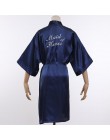Chińskich kobiet Rayon haft panna młoda druhna Kimono szlafrok sukienka Sexy Mini sen nocna bielizna nocna szaty ślubne S0102