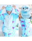 Flanelowe kingurumi dorosłych zwierząt pijama jednorożec piżamy kobiety Cosplay Kigurumi piżama Totoro Stitch Onsie Homewear bie